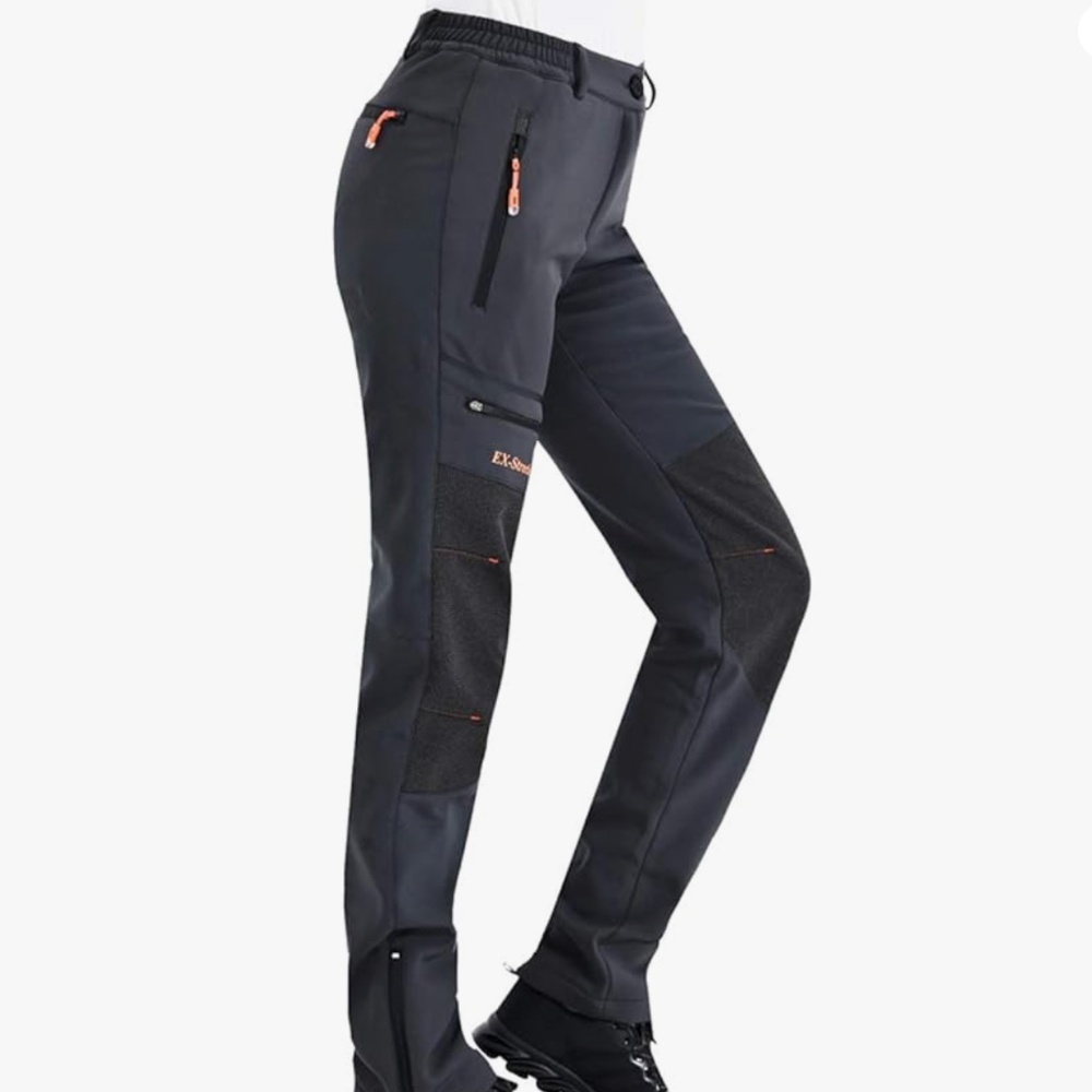 Postropaky // Grey Fleece Lined Waterproof Women's Outdoor Pants // Sz 6